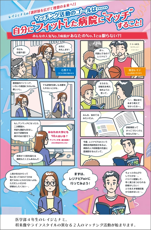 初期研修マッチング活動の流れをマンガで解説!1ページ目