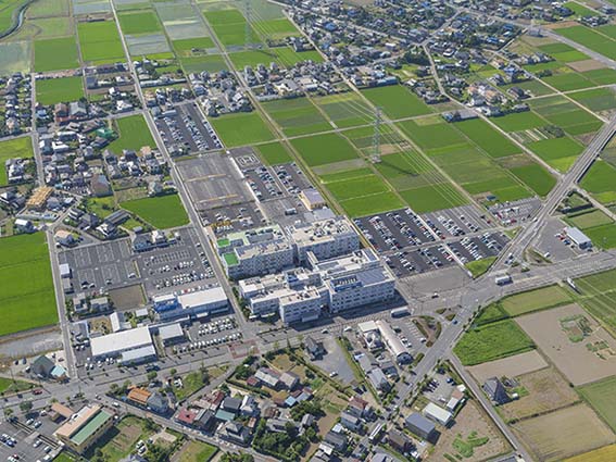 2016年撮影の航空写真。