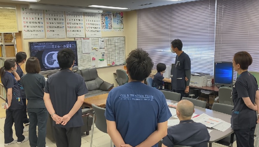 朝の研修医カンファレンス